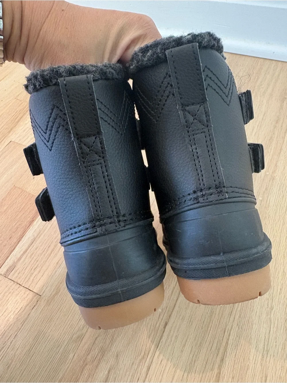 Cat & Jack Black Winter Boots